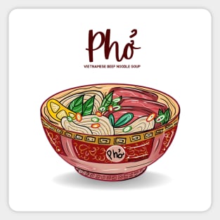 Pho, Vietnamese beef noodle soup Sticker